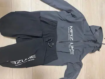 MAZUME 그레이 우비 후드 부착