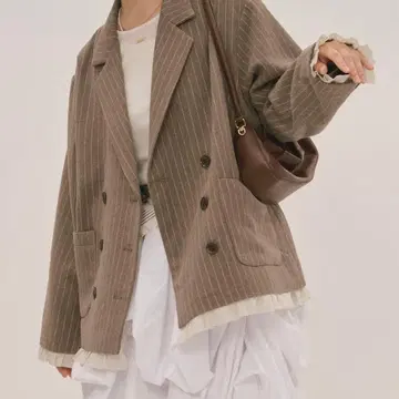 프릴 레이어드 디자인 자켓