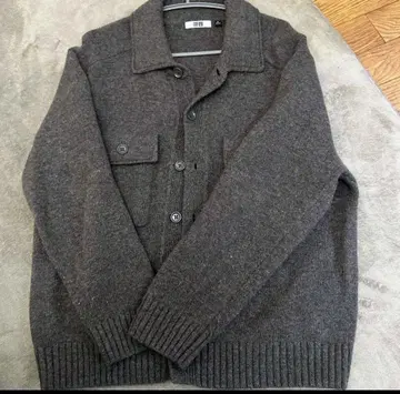 UNIQLOU 라무 니트 자켓 M 옷깃 가디건