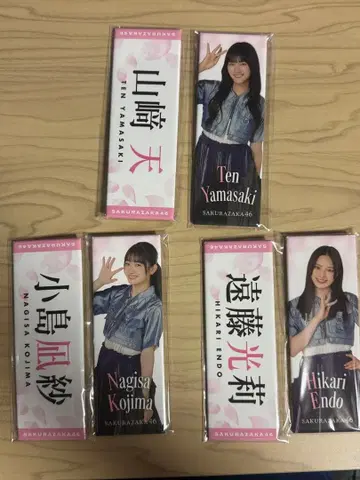 사쿠라자카46 캔뱃지 세트 (야마자키 텐, 코지마 나기사, 엔도 히카리)