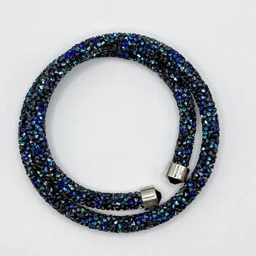 스와로브스키 크리스탈 스타더스트 이중 팔찌 블루 블랙