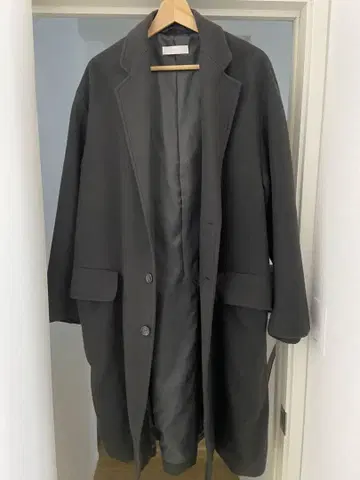 WYM 다크 그레이 체스터 코트