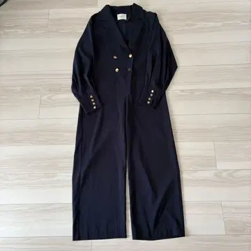 [ AMERI ] 네이비 더블 버튼 올인원