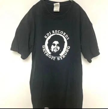 KDJ RECORDS 무디맨 T셔츠 M 사이즈 블랙 등 데미지 있음
