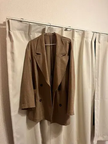 브라운 테일러드 자켓 투버튼