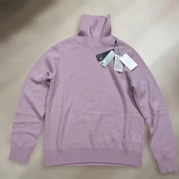 [ 택 포함 새상품 캐시미어 100% ] 타카시마야 터틀넥 스웨터 핑크