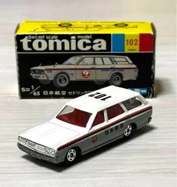 토미카 닛산 세드릭 왜건 일본항공 연락차 블랙 상자 1H 휠 일본제