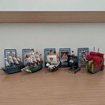 원피스 선박 피규어 5체 세트