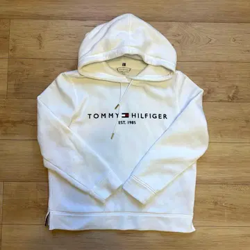 [ 새상품급 ] TOMMY HILFIGER 타미힐피거 화이트 후드티 S