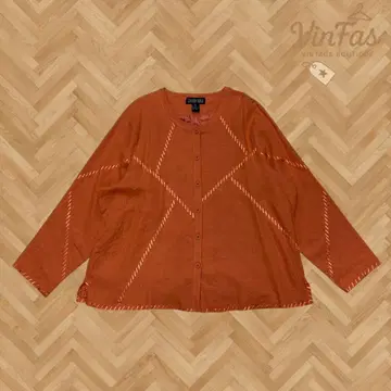새상품급 구제 의류 Canyon Road 오렌지 가디건 긴팔