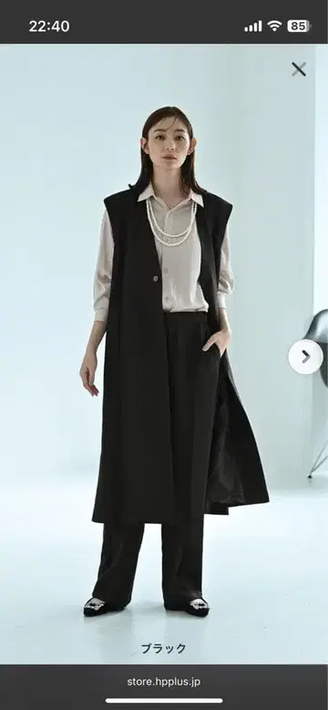 STYLE DELI 롱베스트 블랙