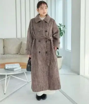 KOBE LETTUCE 브라운 롱 코트