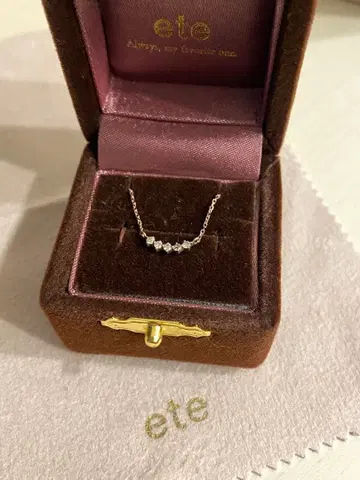 ete 목걸이 미스트 핑크