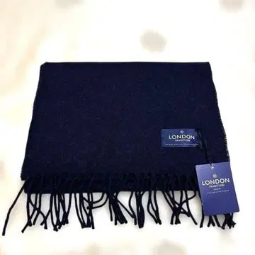 LONDON TRADITION 다크 네이비 머플러 남녀 공용