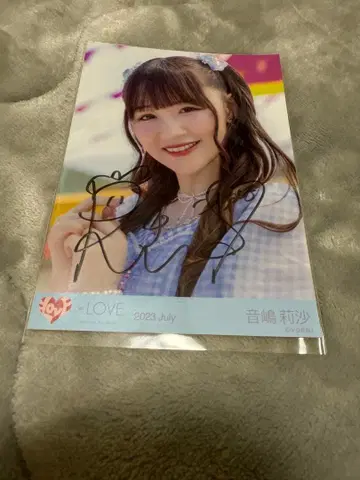 이코럽 오토시마 리사 브로마이드 친필