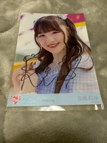 이코럽 오토시마 리사 브로마이드 친필