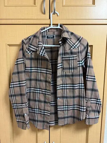 RTEG 체크 무늬 캐주얼 셔츠