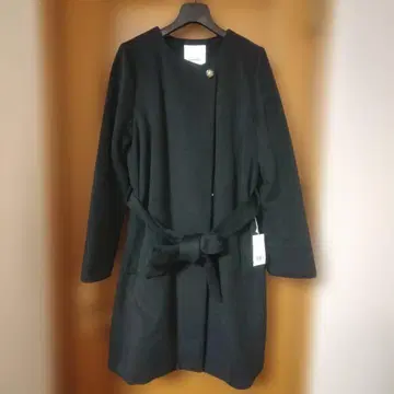 택 포함 새상품 미사용 dazzlin 노카라 블랙 코트