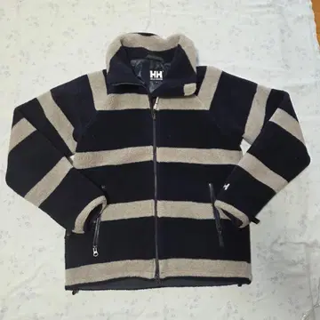 HELLY HANSEN 플리스 자켓 M 보더 네이비/그레이