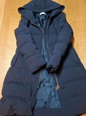 후드 부착 다운 코트