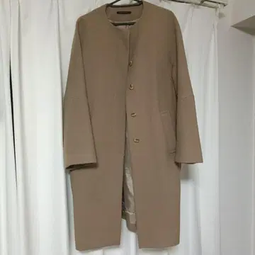 BARNYARDSTORM 노카라 롱 코트 베이지