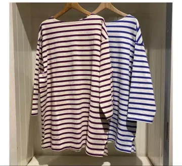 BEAMS BOY / 보더 슈퍼 빅 보트넥 티셔츠