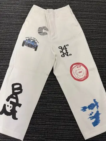 BARK AT THE MOON 그래픽 프린트 팬츠