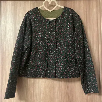 사만사 모스모스 유베시 콜라보 미니 꽃무늬 리버서블 자켓