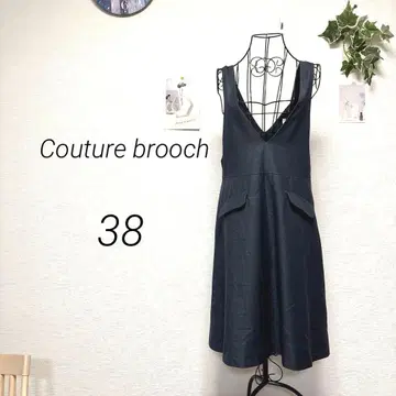 10652 쿠튀르 브로치 오버롤 스커트 원피스 무지