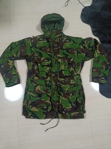 arktis 카모플라쥬 스모크 후드티 나일론 자켓 카모플라주 영국제 그린