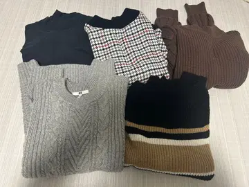 여성용 긴팔 니트 트레이닝복 묶음 판매