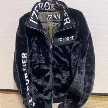 I'Z FRONTIER 블랙 플리스 자켓