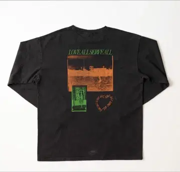 후지이 카제 LASA 데미지 가공 롱 T L 사이즈