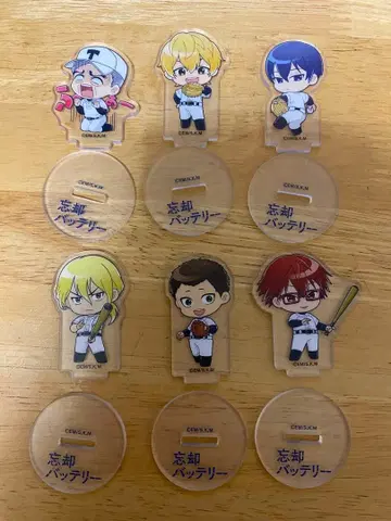 망각 배터리 아크릴 스탠드 가챠가챠 6종 세트