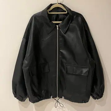 블랙 가죽 자켓 FUN