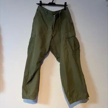 카고 팬츠 올리브색 4 포켓