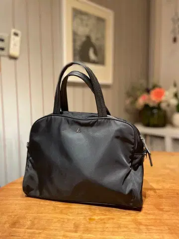 [ agnes b. ] 나일론 x 가죽 미니 보스턴 백