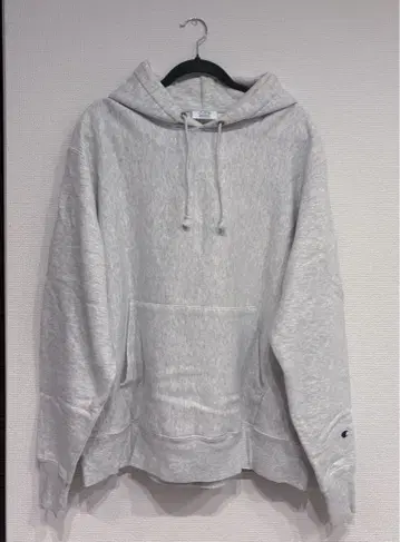 Champion Reverse Weave 후드티 L 사이즈 그레이