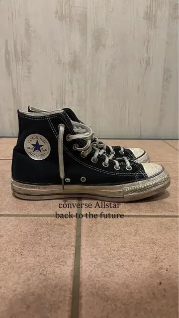 컨버스 백 투 더 퓨처 콜라보 블랙 26cm