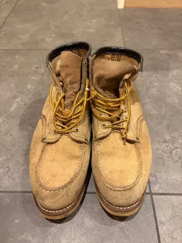 레드윙 베이지 스웨이드 하이컷 부츠