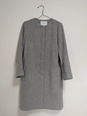 스픽 앤 스팬 노카라 코트 라이트 그레이 36