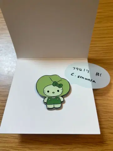 간사이 만박 모 키티 핀 배지 후쿠로노리