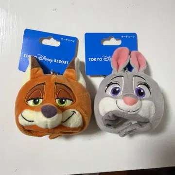 디즈니 닉 주디 팬캡 키체인