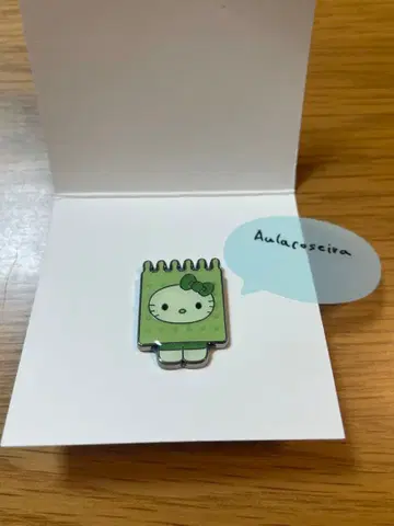 간사이 만박 모 키티 핀 배지 규조류