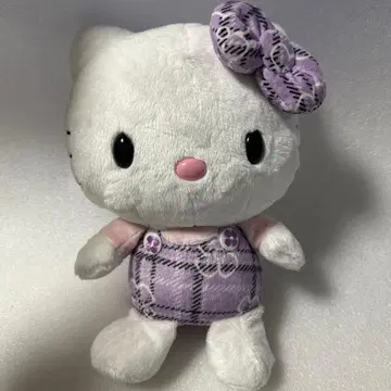 홋카이도 한정 키티 봉제 인형 라벤더 중고
