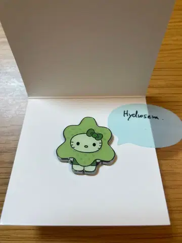 간사이 만박 모키티 핀 배지 삼각 우산 이끼