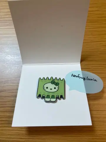간사이 만박 모 키티 핀 배지 네오플라기라리아