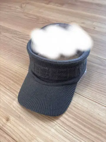 브리핑 골프 니트 바이저 차콜 그레이