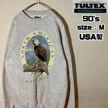 90s TULTEX  맨투맨 헤비 웨이트 애니멀 독수리