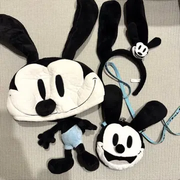 디즈니 오즈왈드 3종 세트 팬캡, 머리띠, 패스 케이스